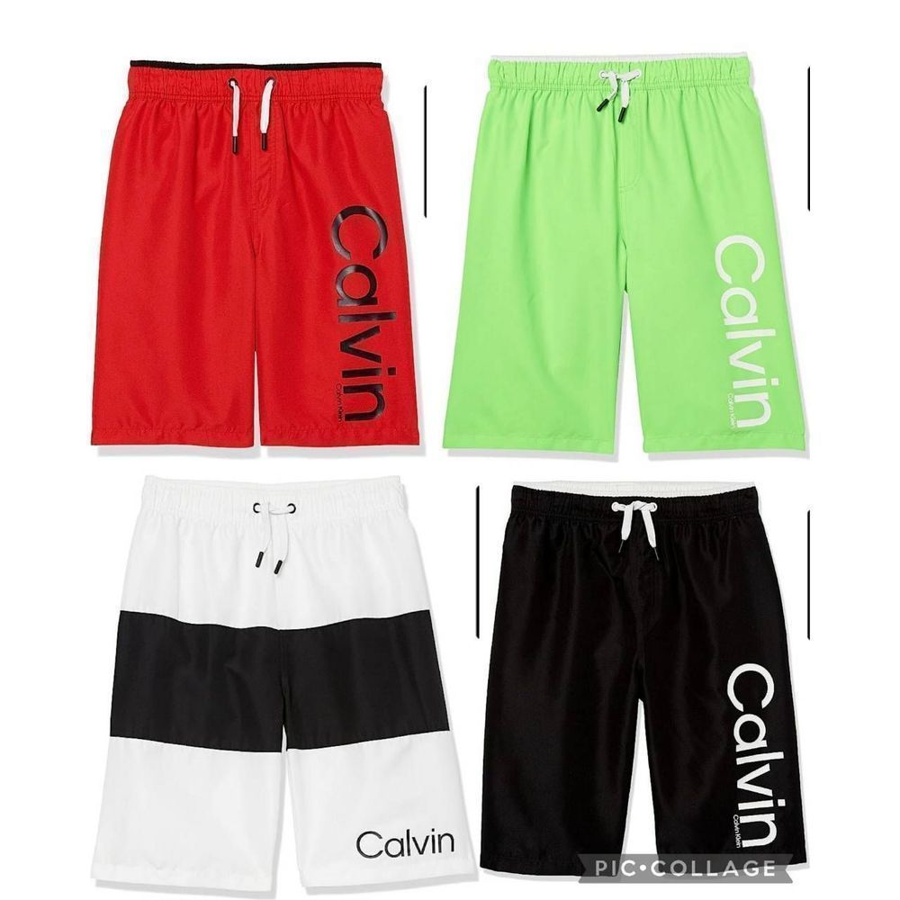 CK Boys' Swim Trunk with UPF 50+ Sun Protection, 14-16, Various Colors